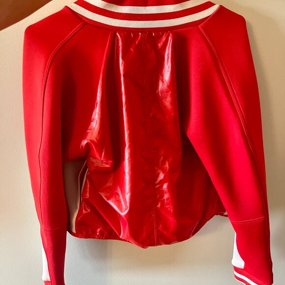 Adidas Stella McCartney Red Spacer Bomber Jacket SMALL - Picture 3 of 5